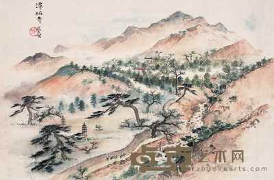 周怀民  潭柘寺 镜心 32×49cm